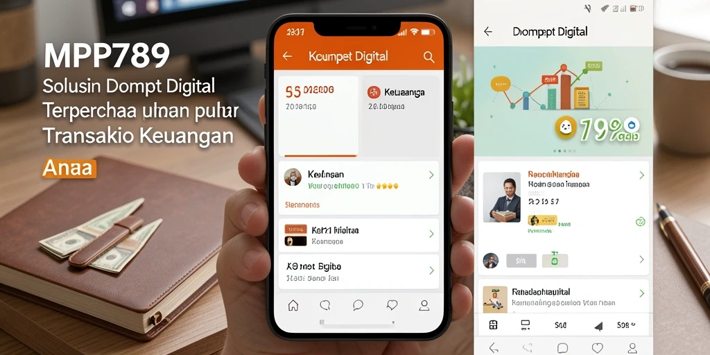 Antarmuka aplikasi MVP789 yang sederhana dan efektif untuk Dompet Digital.