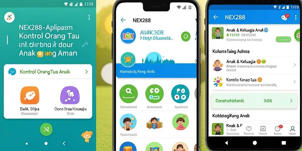 Antarmuka pengguna NEX288 yang intuitif dan informatif.
