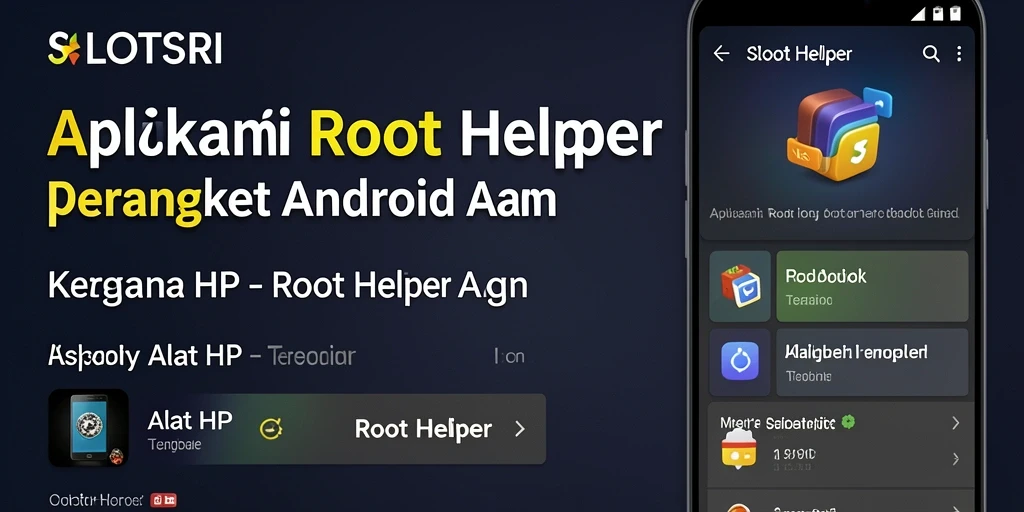 Tampilan antarmuka utama SLOTSRI sebagai aplikasi Root Helper.
