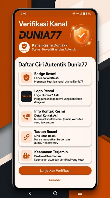 Halaman Resmi Dunia77 untuk Pengguna Android Indonesia